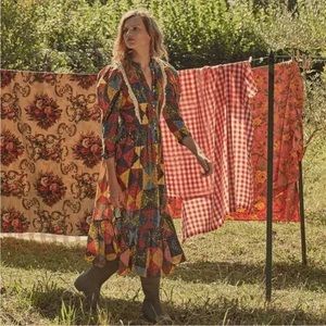 NWT Doen Nicolette Patchwork Dress Size M